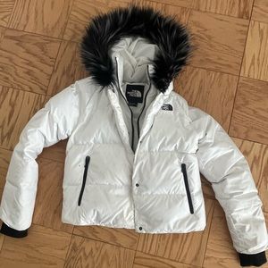 White North Face Puffer
